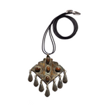Bronzite Teardrop Amulet