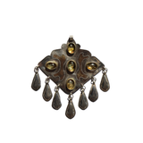 Citrine Teardrop Amulet